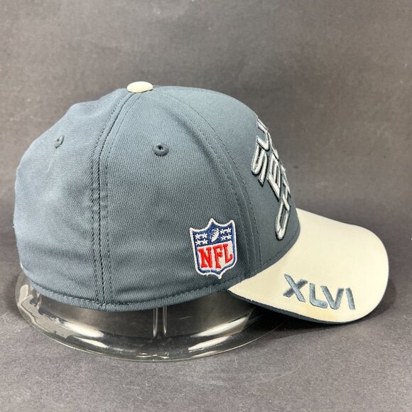 New York Giants NFL Fitted OSFA Cap Hat Reebok Gray Super Bowl Football Mens - Picture 5 of 16